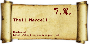 Theil Marcell névjegykártya